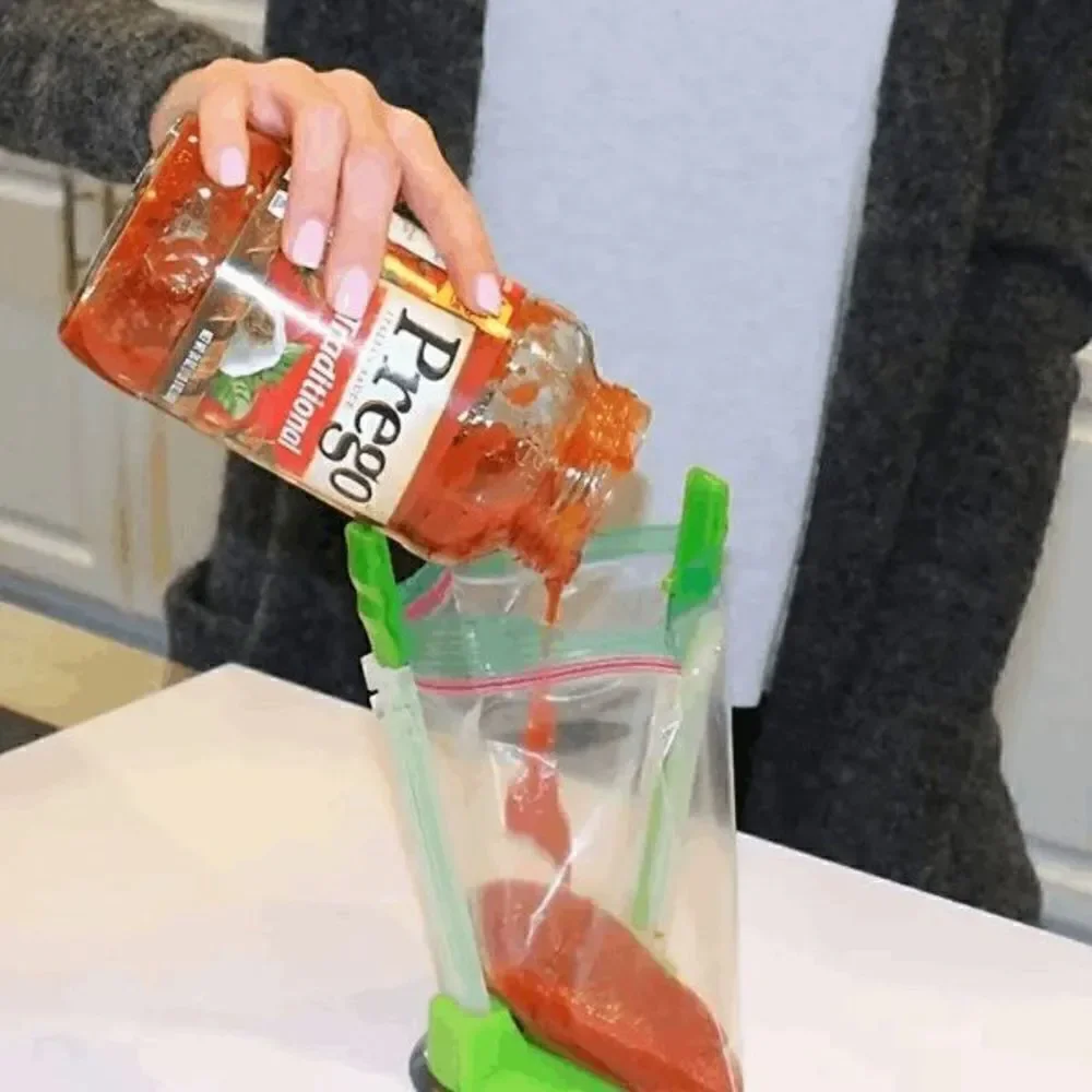 Hands Free Plastic Bag Rack Holder